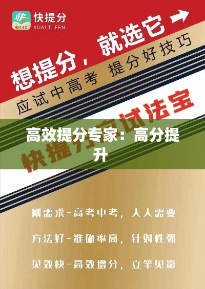 高效提分专家：高分提升 