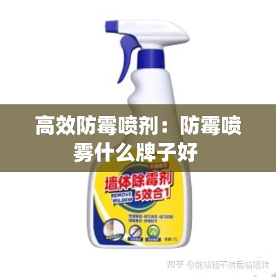 高效防霉喷剂：防霉喷雾什么牌子好 