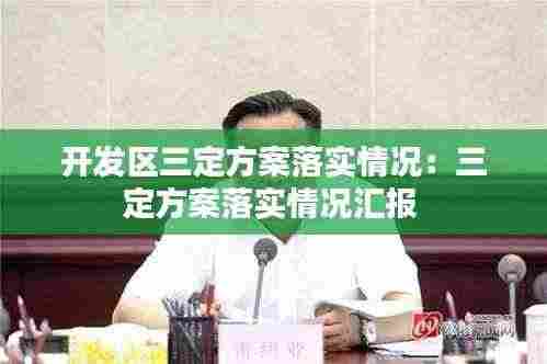 开发区三定方案落实情况：三定方案落实情况汇报 