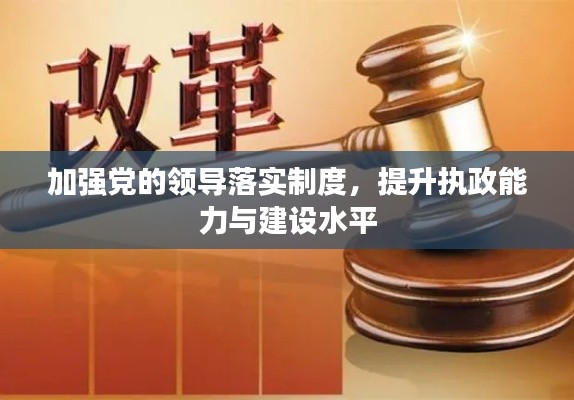 加强党的领导落实制度，提升执政能力与建设水平