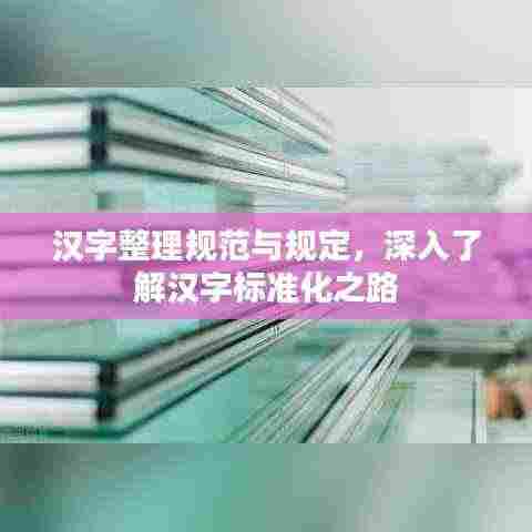 汉字整理规范与规定，深入了解汉字标准化之路