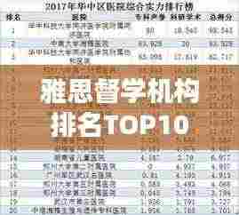 雅思督学机构排名TOP10揭秘，优质教育资源的权威榜单