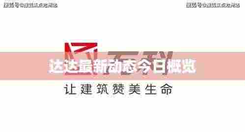 达达最新动态今日概览
