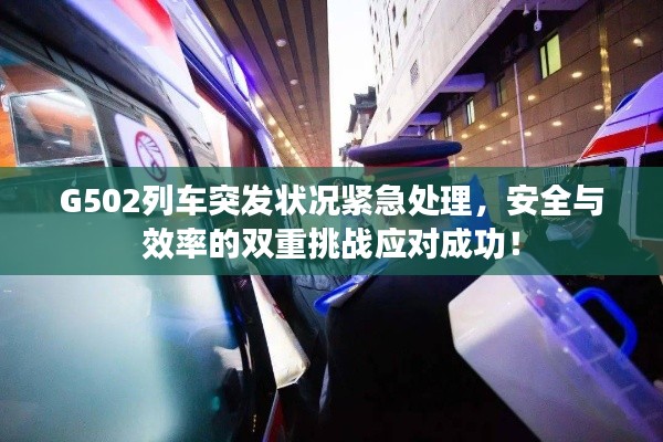 G502列车突发状况紧急处理，安全与效率的双重挑战应对成功！