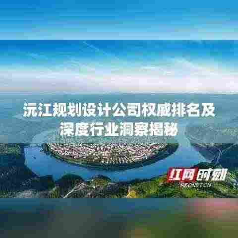 沅江规划设计公司权威排名及深度行业洞察揭秘