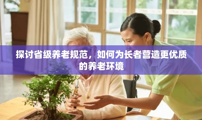探讨省级养老规范，如何为长者营造更优质的养老环境