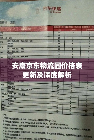 安康京东物流园价格表更新及深度解析