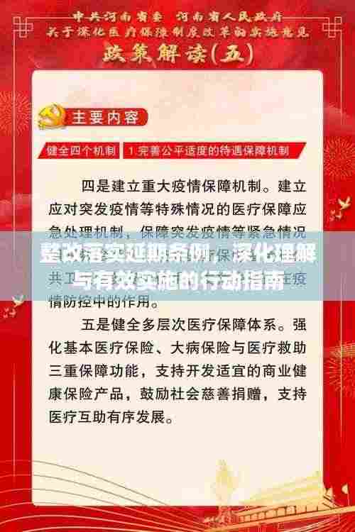整改落实延期条例，深化理解与有效实施的行动指南