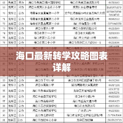 海口最新转学攻略图表详解