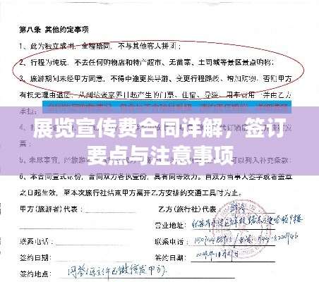 展览宣传费合同详解，签订要点与注意事项