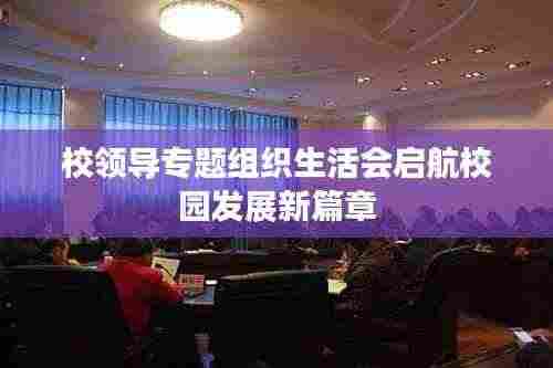 校领导专题组织生活会启航校园发展新篇章