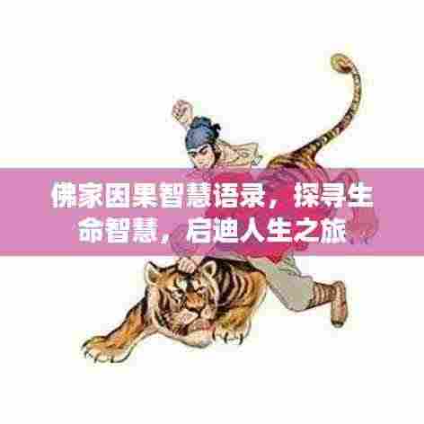 佛家因果智慧语录，探寻生命智慧，启迪人生之旅