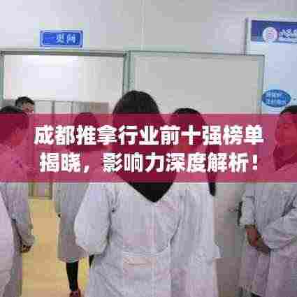 成都推拿行业前十强榜单揭晓，影响力深度解析！