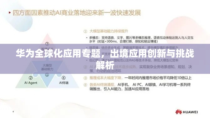 华为全球化应用专题，出境应用创新与挑战解析