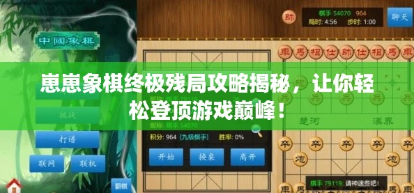 崽崽象棋终极残局攻略揭秘，让你轻松登顶游戏巅峰！