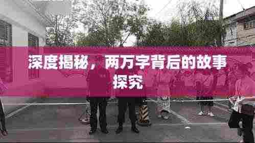 深度揭秘，两万字背后的故事探究
