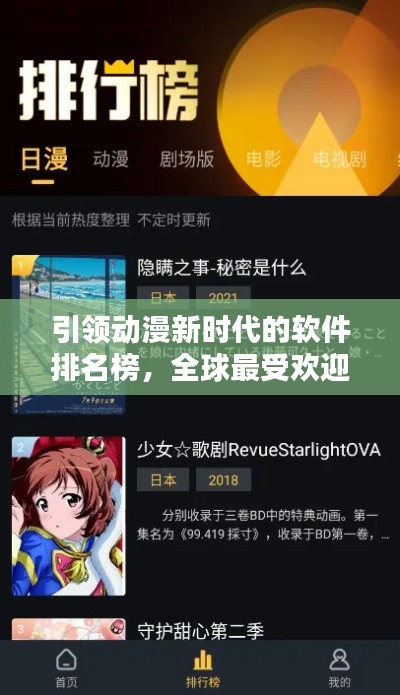 引领动漫新时代的软件排名榜，全球最受欢迎的动漫创作与观赏工具！