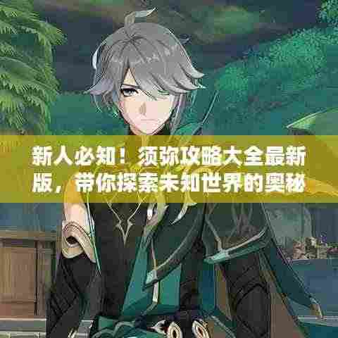 新人必知！须弥攻略大全最新版，带你探索未知世界的奥秘