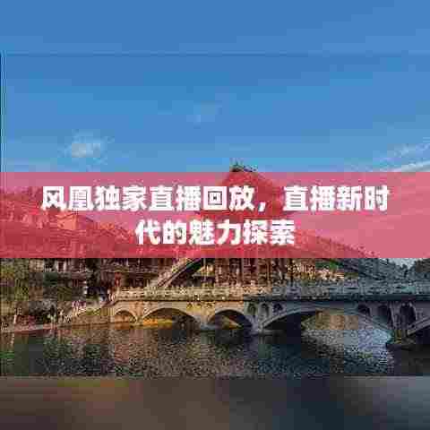 风凰独家直播回放，直播新时代的魅力探索