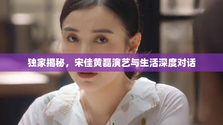 独家揭秘，宋佳黄磊演艺与生活深度对话