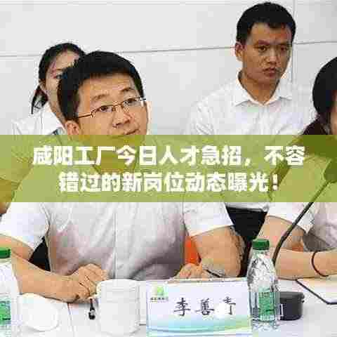 咸阳工厂今日人才急招，不容错过的新岗位动态曝光！