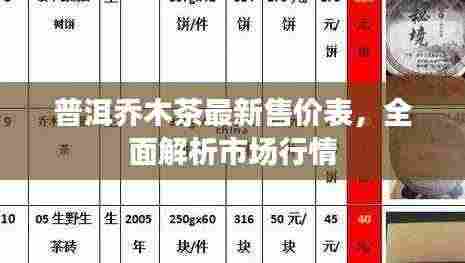 普洱乔木茶最新售价表，全面解析市场行情