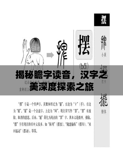 揭秘瞻字读音，汉字之美深度探索之旅