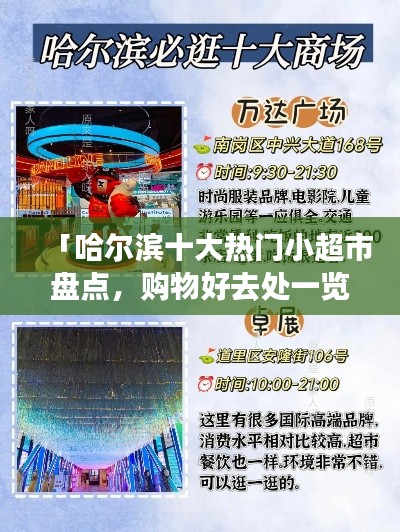 「哈尔滨十大热门小超市盘点，购物好去处一览无余」