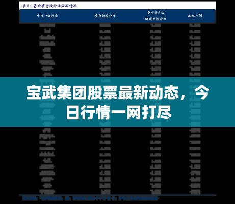 宝武集团股票最新动态，今日行情一网打尽