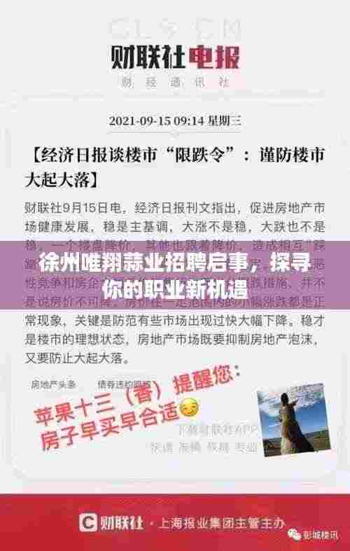 徐州唯翔蒜业招聘启事，探寻你的职业新机遇