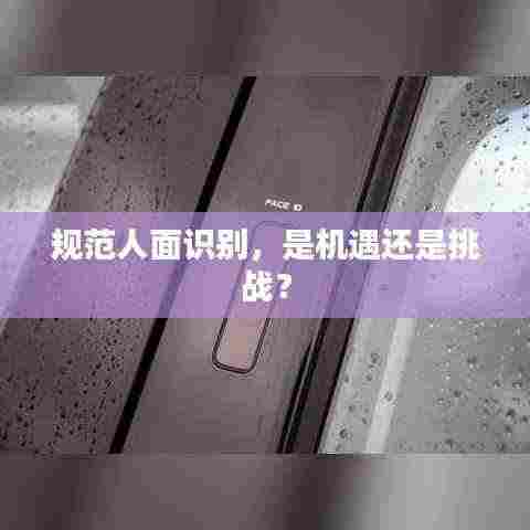 规范人面识别，是机遇还是挑战？