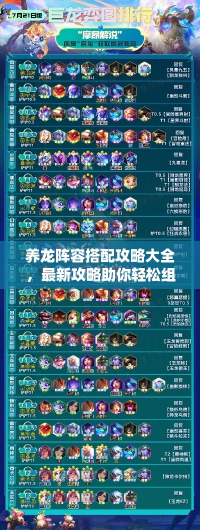 养龙阵容搭配攻略大全，最新攻略助你轻松组建无敌组合！
