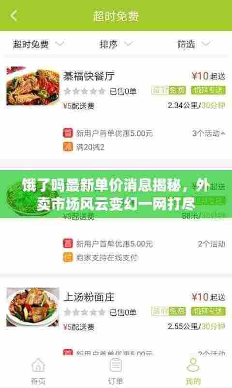 饿了吗最新单价消息揭秘，外卖市场风云变幻一网打尽