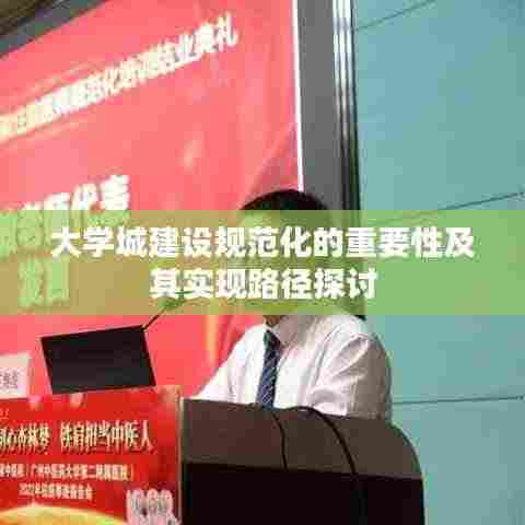 大学城建设规范化的重要性及其实现路径探讨