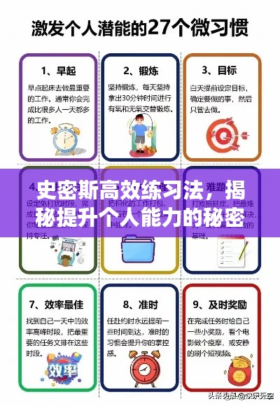 史密斯高效练习法，揭秘提升个人能力的秘密武器！