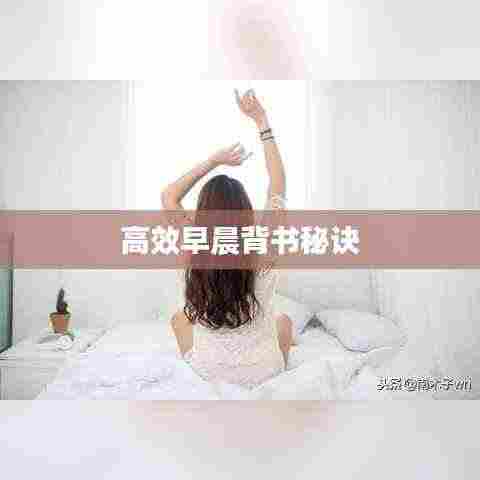 高效早晨背书秘诀