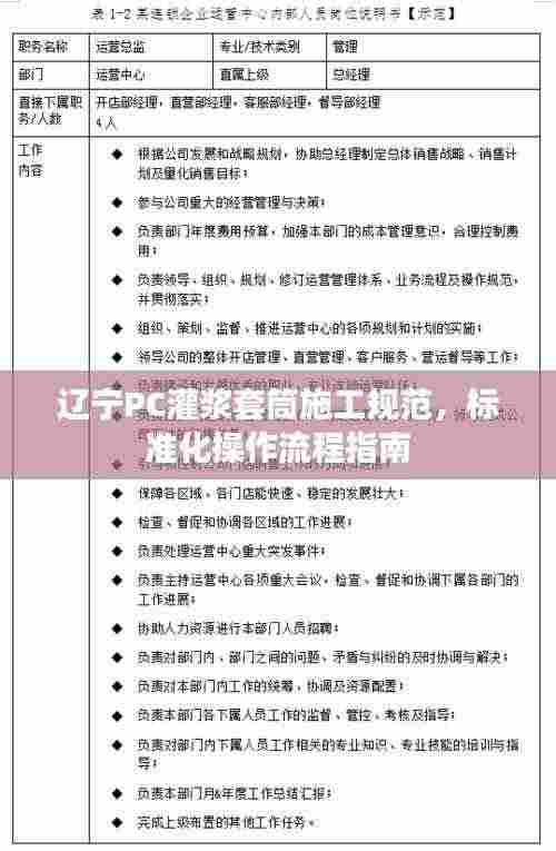 辽宁PC灌浆套筒施工规范，标准化操作流程指南