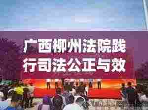 广西柳州法院践行司法公正与效率，新闻头条瞩目展现实践成果