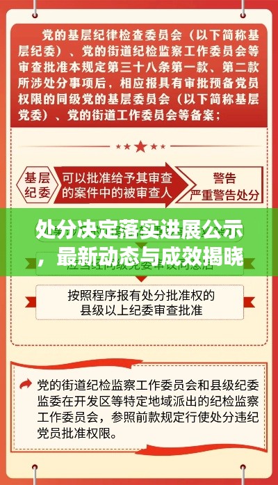 处分决定落实进展公示，最新动态与成效揭晓！