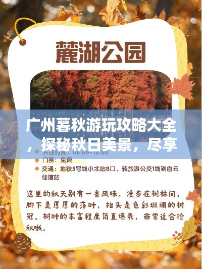 广州暮秋游玩攻略大全，探秘秋日美景，尽享秋日风情！