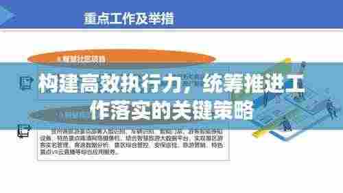 构建高效执行力，统筹推进工作落实的关键策略