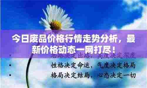 今日废品价格行情走势分析，最新价格动态一网打尽！