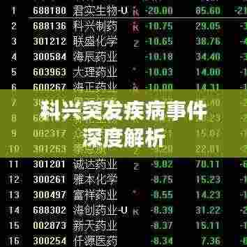 科兴突发疾病事件深度解析