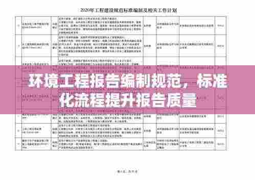 环境工程报告编制规范，标准化流程提升报告质量