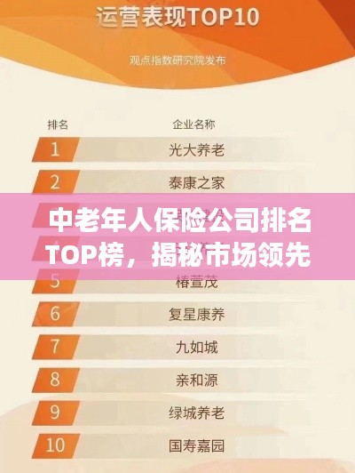 中老年人保险公司排名TOP榜，揭秘市场领先者！