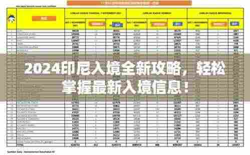 2024印尼入境全新攻略，轻松掌握最新入境信息！