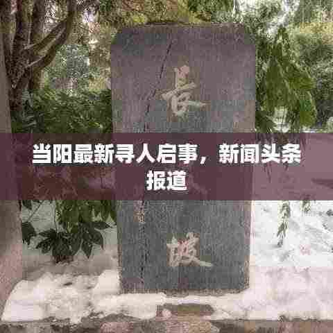 当阳最新寻人启事，新闻头条报道