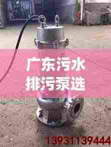 广东污水排污泵选型指南，规范选购，高效排水
